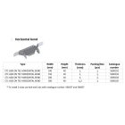 CT1 vízszintes "T" csatlakozó H:40; W:300, T:1.2 Elmark
