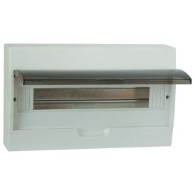 Műanyag falon kívüli elosztódoboz 18 modulos Elmark