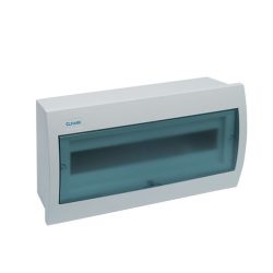   Elosztószekrény falon kívüli doboz IP40 18 modul kék ajtó Elmark