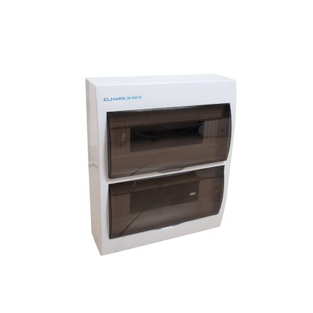 Műanyag falon kívüli elosztódoboz 24 modulos Elmark