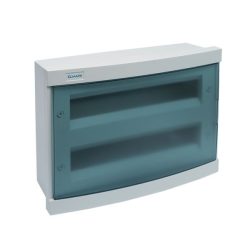   Elosztószekrény falon kívüli doboz IP40 24 modul kék ajtó Elmark