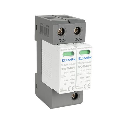  T2 2P SPD DC 600V 40kA Elmark