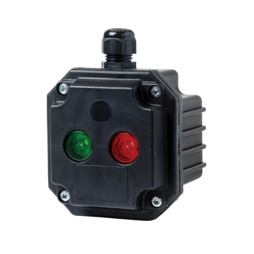 Box with 1 red light indicator with 1 entry IP65 Elmark