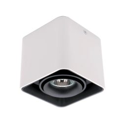   Spot lámpatest 1XGU10 négyzet billenthető fekete/fehér Elmark