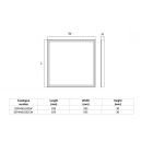 40W 4000K IP40 szögletes LED panel Elmark