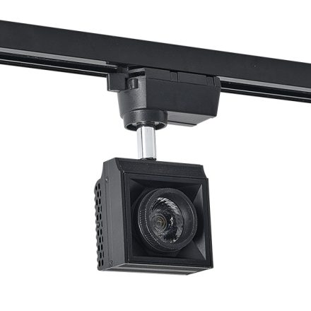 10W 3000K 24° sínes lámpatest fekete Elmark