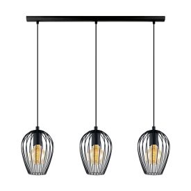 Adria csillár 3XE27 fekete Elmark