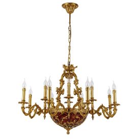 Alexander csillár 12XE14 sárgaréz Elmark