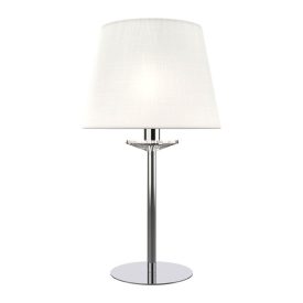 Barbara asztali lámpa 1XE14 fehér/króm Elmark