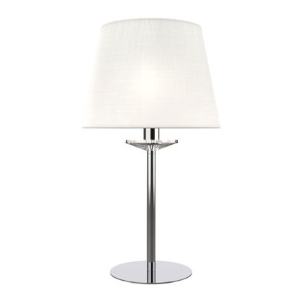 Barbara asztali lámpa 1XE14 fehér/króm Elmark