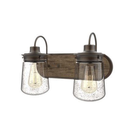 Bianca fali lámpa 2XE27 Elmark