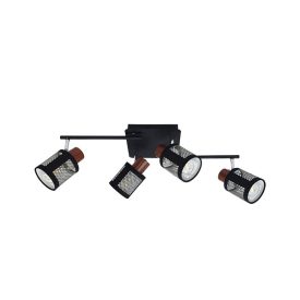 Delia spot 4XE27 fekete Elmark