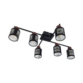 Delia spot 6XE27 fekete Elmark