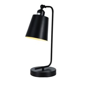 Derek asztali lámpa 1XE27 fekete Elmark