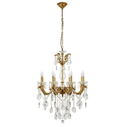 Edward csillár 8XE14 sárgaréz Elmark