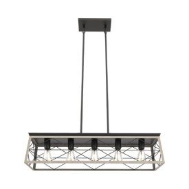 Emma függeszték 5XE27 fekete/fehér Elmark