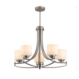 Erin lux csillár 5XE27 szatén/nikkel Elmark