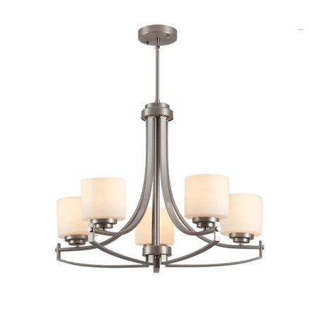 Erin lux csillár 5XE27 szatén/nikkel Elmark