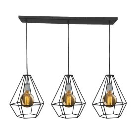 Heidi csillár 3xE27 fekete Elmark