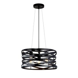 Helix függeszték 3XE27 fekete Elmark