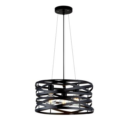 Helix függeszték 3XE27 fekete Elmark