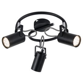 Izzy spot 3xGU10 fekete Elmark