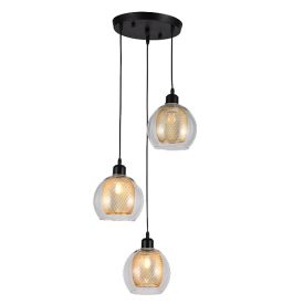 Jade csillár 3XE27 fekete Elmark