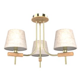 Jonas csillár 3XE14 bézs/arany Elmark