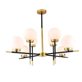 Juliet csillár 8XE27 fekete arany Elmark