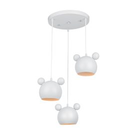 Mickey függeszték 3XE14 fehér Elmark