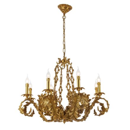 Philip csillár 8XE14 sárgaréz Elmark