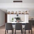 Rock csillár 6XG9 fekete/borostyán üveg Elmark