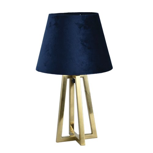 Siena asztali lámpa 1XE27 bronz kék Elmark