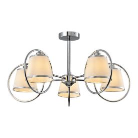 Sophia csillár 5XE14 króm/krém Elmark