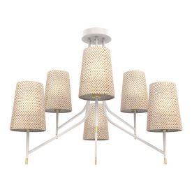 Thera csillár 6XE14 fehér/króm Elmark