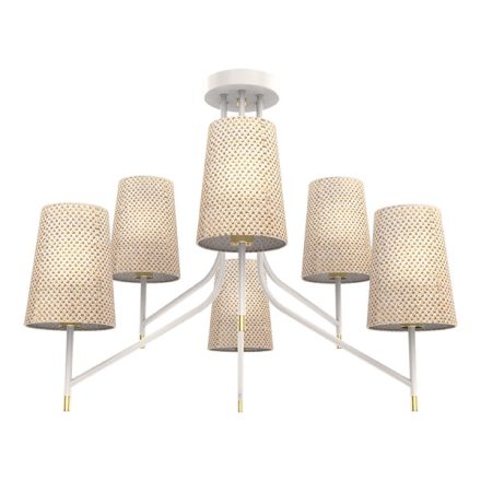 Thera csillár 6XE14 fehér/króm Elmark