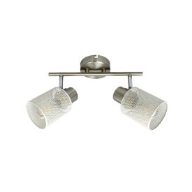 Yoli spot 2XE27 szatén nikkel Elmark