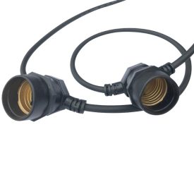 5m 15foglalat E27 kültéri füzér Elmark