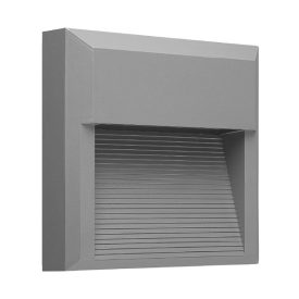 8W 4000K IP65 homlokzati lámpatest szürke Elmark