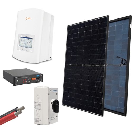  Hybr. napelemes rendszer 1P/3,6KW 580W panel BATT. Elmark