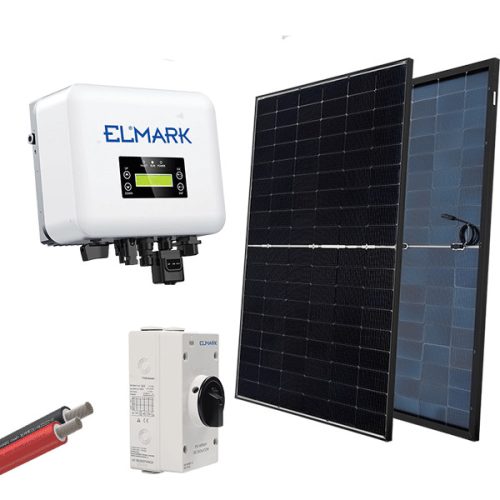 ON GRID napelemes rendszer 1P/5KW készlet 580W panel Elmark