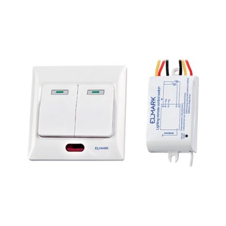 Két csatornás távirányító kapcsoló Elmark