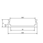 "U" alumínium profil matt fedéllel Elmark