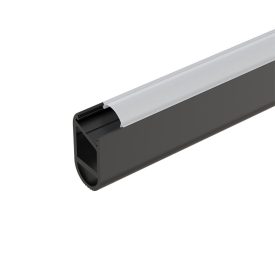 Alumínium szekrényprofil 2,5M fekete Elmark