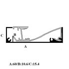 ELM501/2 profile for skirt Elmark