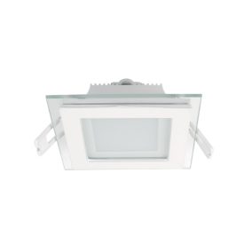 6W 4000K IP40 szögletes üveg LED panel Elmark