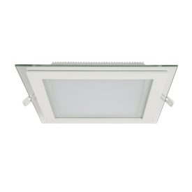 18W 4000K IP40 szögletes üveg LED panel Elmark