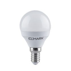 6W 4000-4300K E14 kisgömb LED izzó Elmark