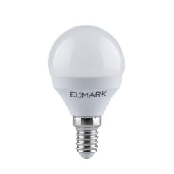 6W 6400K E14 kisgömb LED izzó Elmark