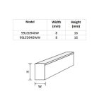 4,8W 4000K 12V IP68 Neon flex LED szalag Elmark